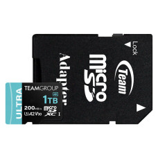 TEAM 1 TB MicroSDXC Ultra UHS-I U3 Class 10 + SD-адаптер (TULMSDX1TIA2V3022503)