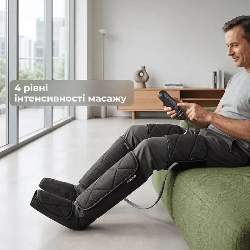 Масажер RENPHO Foot Calf and Thigh Air Massager Black (RP-ALM079H-BK)