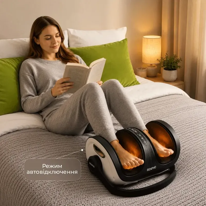 Масажер RENPHO 2-in-1 Foot and Calf Massager White (R-D001R-WH)