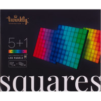 Twinkly Smart LED Squares 1+5 RGB Gen II IP20 16x16см кабель білий (TWQ064STW-07-BEU)