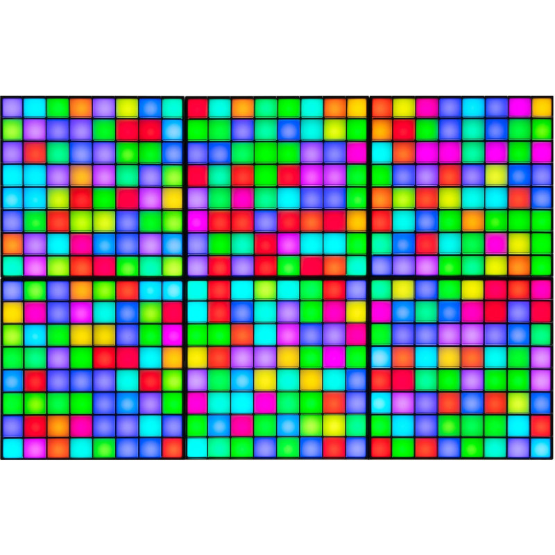 Twinkly Smart LED Squares 1+5 RGB Gen II IP20 16x16см кабель білий (TWQ064STW-07-BEU)