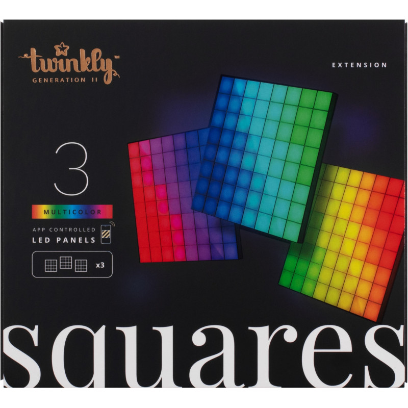 Twinkly Smart LED Squares 3х64 RGB розширення до TWQ064STW-07-BEU (TWQ064STW-03-BAD)