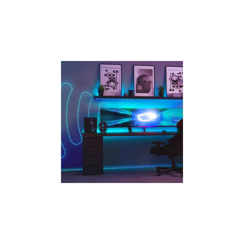 Twinkly Smart LED Dots Lights RGB 400 Gen II IP44 20м кабель прозорий (TWD400STP-TEU)