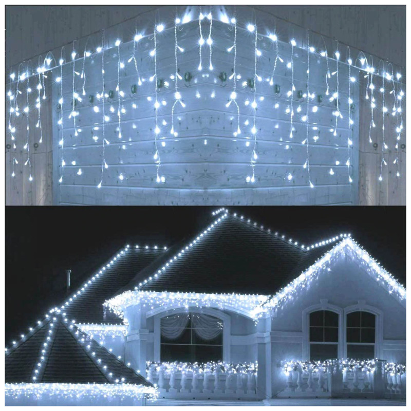 Электрогирлянда ColorWay 192 LED IP44 6 м x 0.6 м Холодный белый (CW-GOF-192L66VCW)