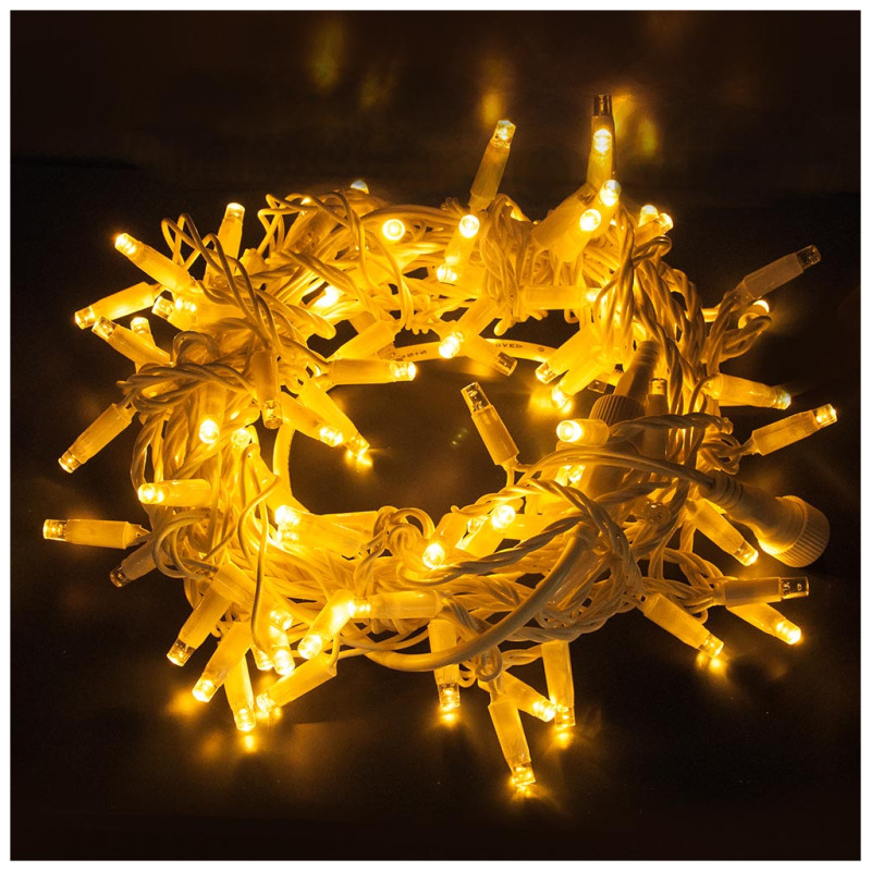 Электрогирлянда ColorWay 100 LED IP65 10 м Теплый белый (CW-GO-100L10WW)