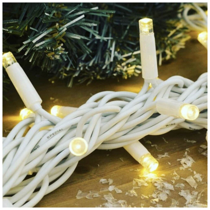 Электрогирлянда ColorWay 100 LED IP65 10 м Теплый белый (CW-GO-100L10WW)