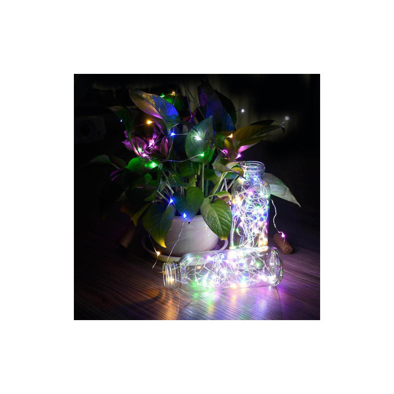 ColorWay 20 LED 2 м 5шт/уп для бутылки c пробкой на батарейках Разноцветная (CW-GC-20L2BMC)