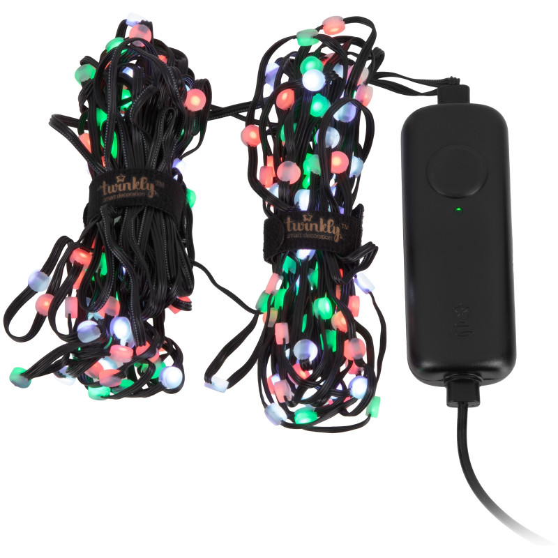 Twinkly Smart LED Dots Lights RGB 200 Gen II IP44 10м кабель прозорий (TWD200STP-BEU)