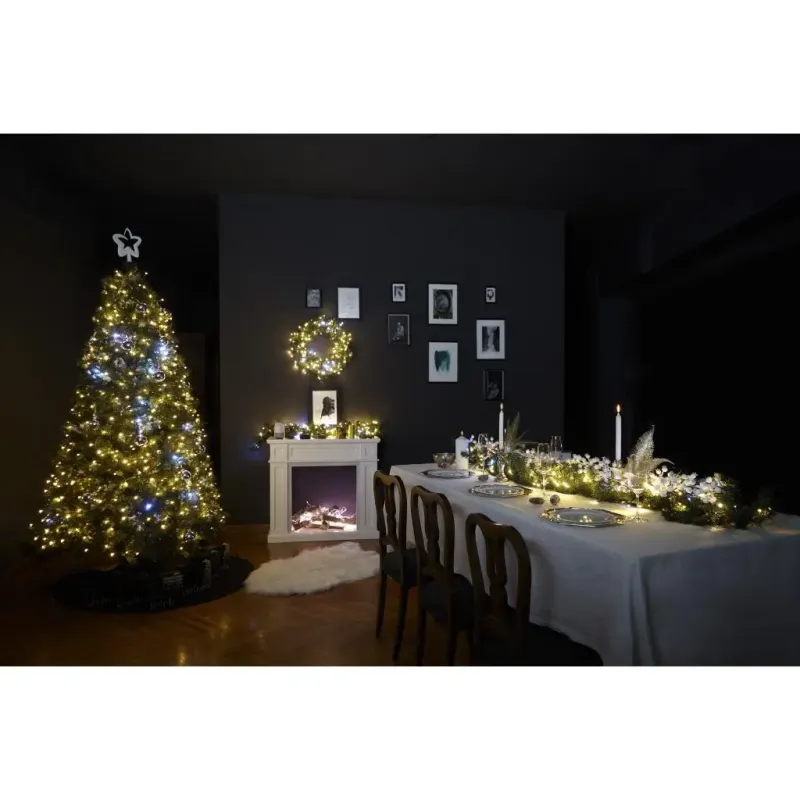 Электрогирлянда Twinkly Smart LED Strings RGB 600 BT+WiFi Gen II IP44 кабель черный (TWS600STP-BEU)