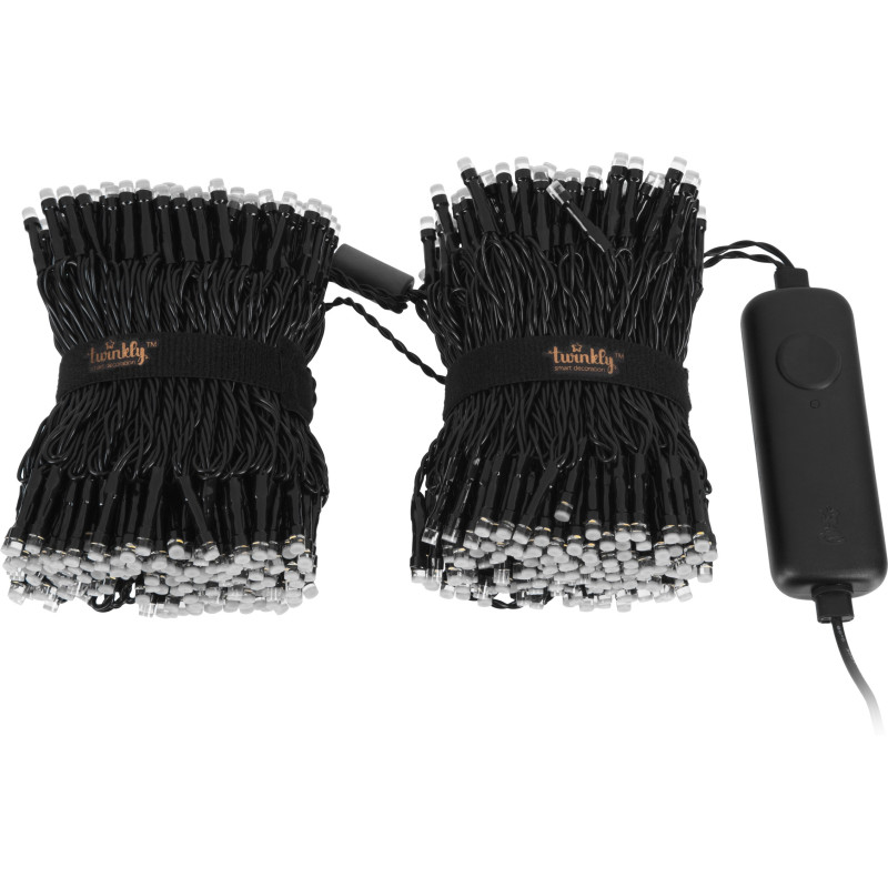 Twinkly Smart LED Strings RGBW 600 Gen II IP44 48 м кабель чорний (TWS600SPP-BEU)