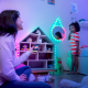Twinkly Smart LED Strings USB 200 Heart-shaped RGB LEDs, Green Wire, USB-C (TWKH200RGB-G)