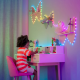 Twinkly Smart LED Strings USB 200 Heart-shaped RGB LEDs, Green Wire, USB-C (TWKH200RGB-G)