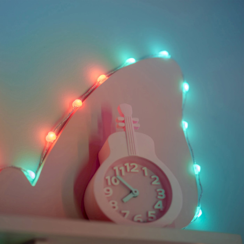 Twinkly Smart LED Strings USB 200 Heart-shaped RGB LEDs, Green Wire, USB-C (TWKH200RGB-G)