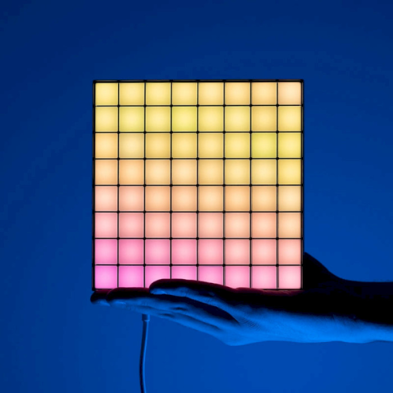 Twinkly Smart LED Squares 1 Starter Panel, RGB LED, USB-C, Black (TWQ064STW-01-BUSB)