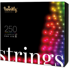 Twinkly Smart LED Strings RGB 250 BT+WiFi Gen II IP44 кабель черный (TWS250STP-BEU)