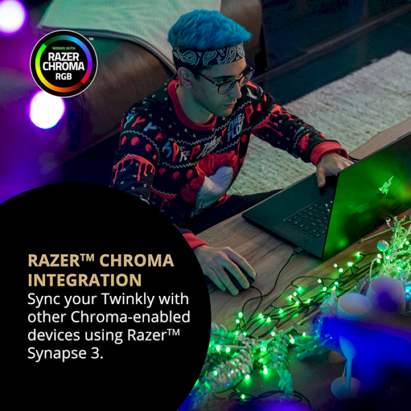 Twinkly Smart LED Strings RGB 250 BT+WiFi Gen II IP44 кабель чорний (TWS250STP-BEU)