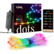 Электрогирлянда Twinkly Smart LED Dots 200 RGB LED Lights String, Clear Wire, Plug Type C (TWD200STP-TEU)
