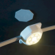 Twinkly Smart LED Permanent Light 72 RGB LED String, White Wire, Plug F (TWPL072STP-TEU)