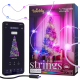 Twinkly Smart LED Strings USB 100 Pearl-shaped RGB LEDs, Clear Wire, USB-C (TWKP100RGB-T)