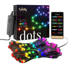 Twinkly Smart LED Dots 400 RGB LED Lights String Black Wire Plug Type C (TWD400STP-BEU)