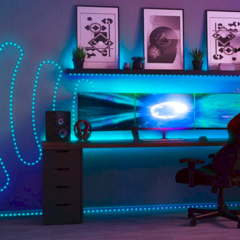 Twinkly Smart LED Dots 400 RGB LED Lights String Black Wire Plug Type C (TWD400STP-BEU)