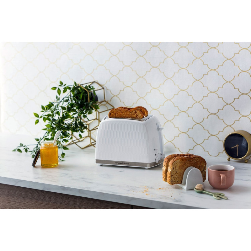 Тостер Russell Hobbs Honeycomb White 26060-56