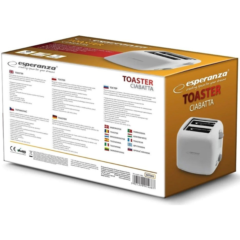 Тостер Esperanza CIABATTA (EKT002)