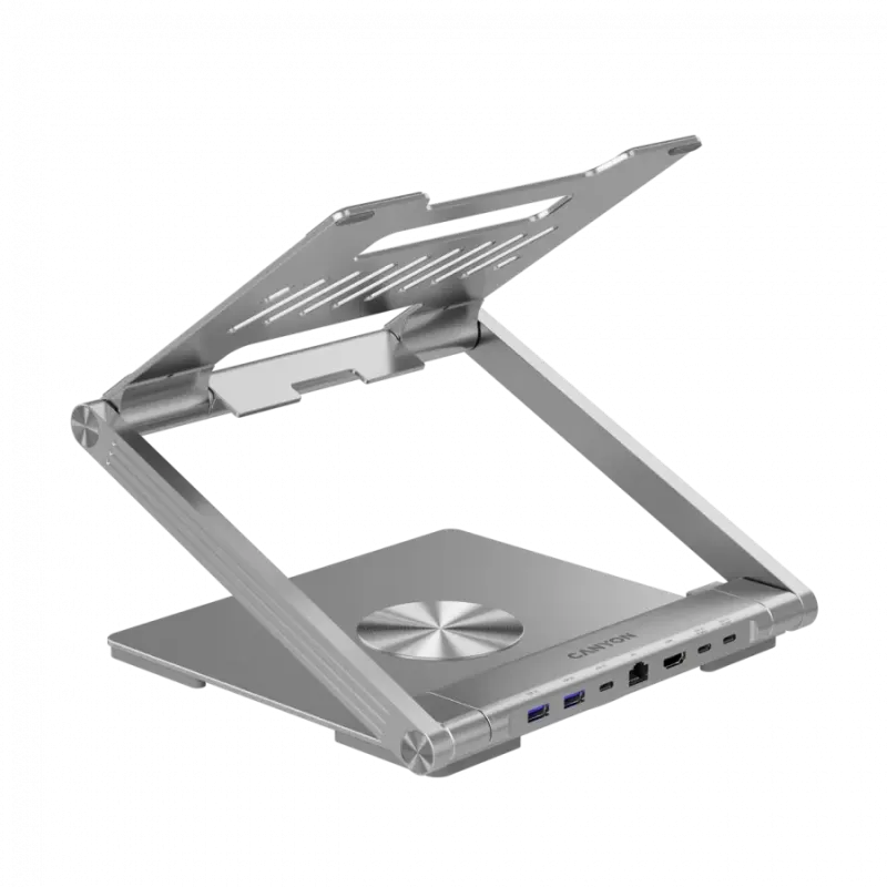 Подставка для ноутбука Canyon Laptop Stand with Detachable Hub OnStand 2 6-in-1 Hub (CNS-SDS2)