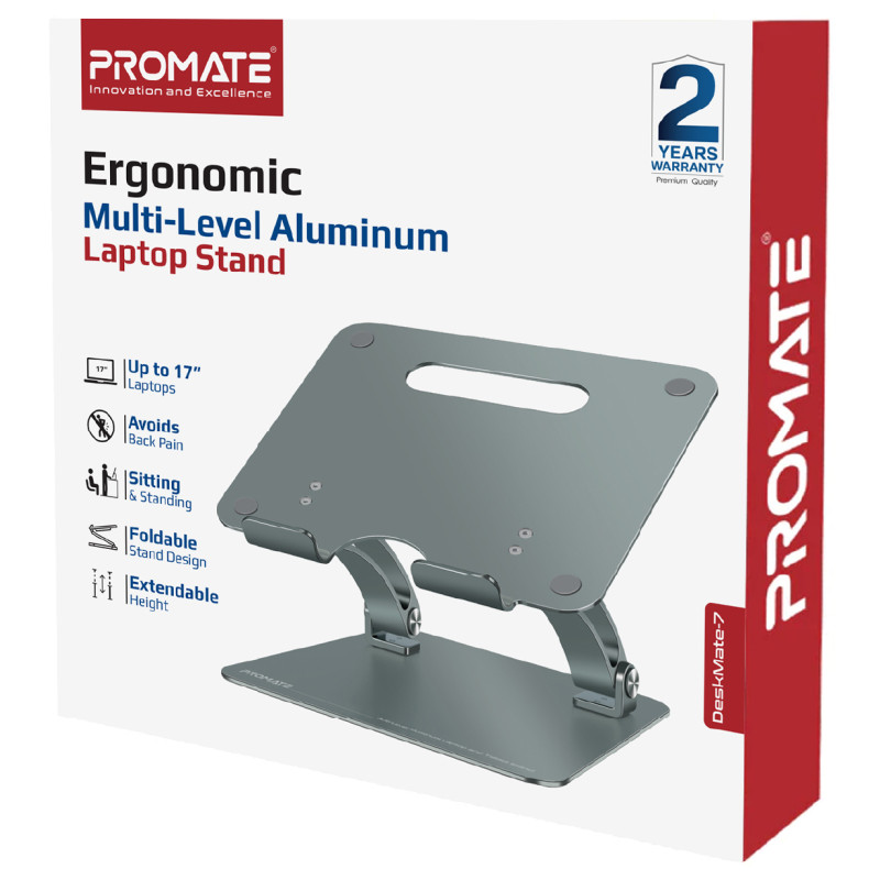 Подставка для ноутбука Promate  deskmate-7.grey
