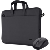 Сумка для ноутбука Trust Bologna Bag & Mouse Set black (24988)