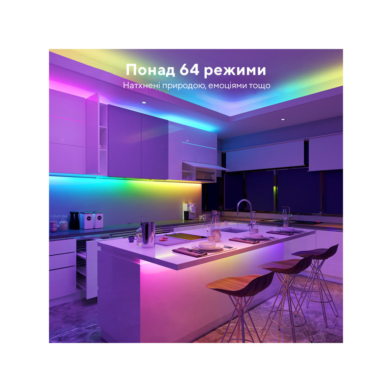Govee H619C Basic Wi-Fi + Bluetooth LED Strip Light with Protective Coating RGBIC 10м (H619C3D1)