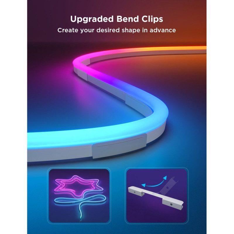 Светодиодная лента Govee H61D5 Smart Neon Rope Light 2 RGBIC Wi-Fi/Bluetooth Matter 5m (H61D5301)