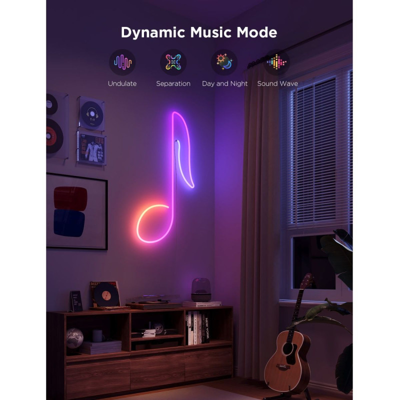 Светодиодная лента Govee H61D5 Smart Neon Rope Light 2 RGBIC Wi-Fi/Bluetooth Matter 5m (H61D5301)