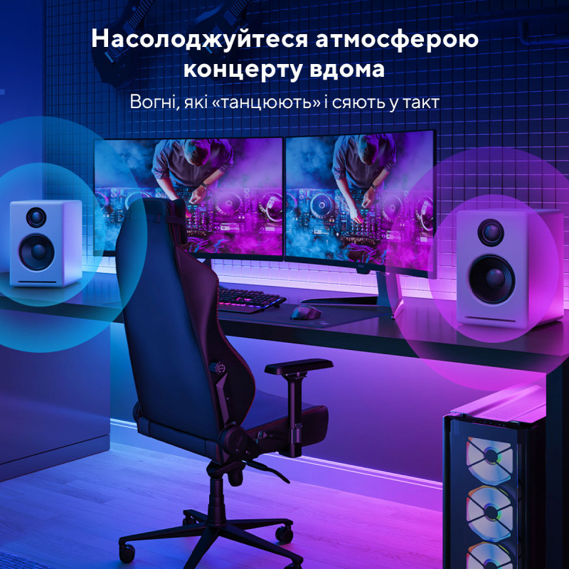 Светодиодная лента Govee H61E1 RGBIC M1 WiFi + Bluetooth 5m (H61E13D2)