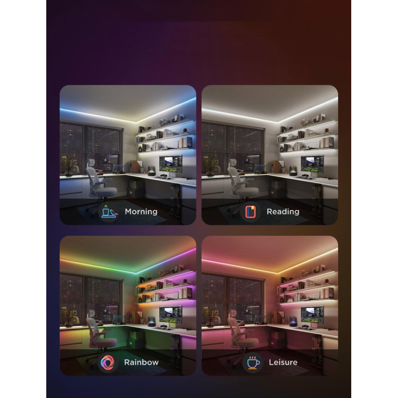 Світлодіодна стрічка Govee H61E5 COB Strip Light Pro RGBIC+W WiFi/Bluetooth 3m (H61E53D1)