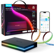 Светодиодная лента Govee H8604 Govee AI Sync Box Kit 2 55-65', RGBWIC, WI-FI/Bluetooth Черный (H8604C12)