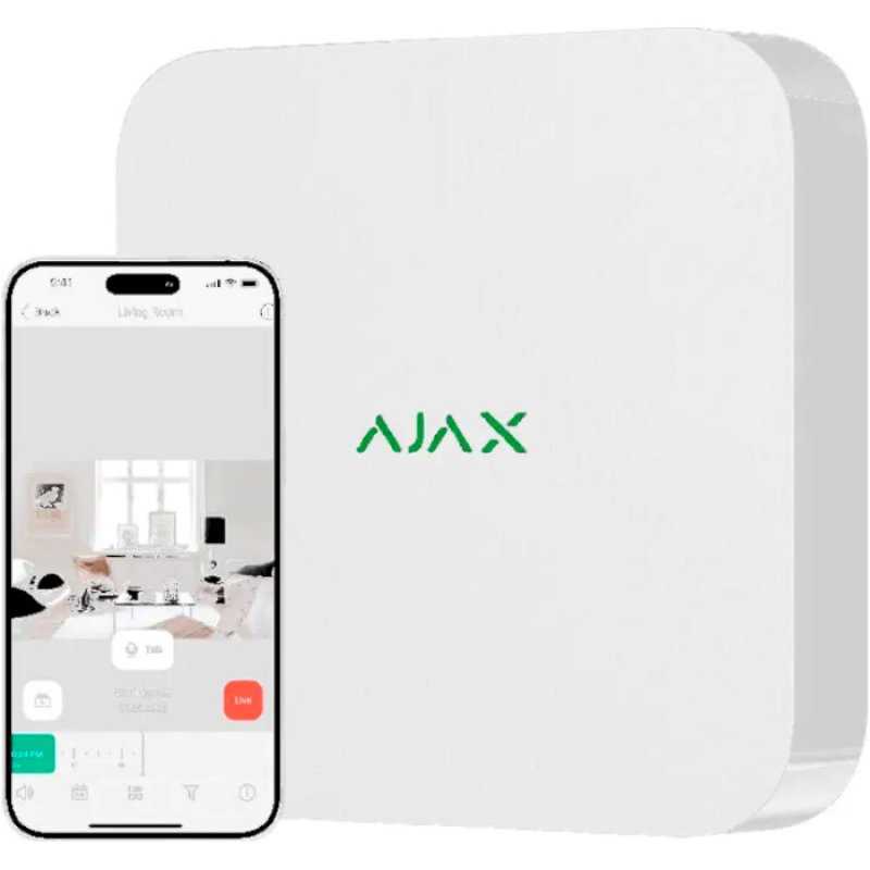 Ajax NVR (16-ch) White (000034518)