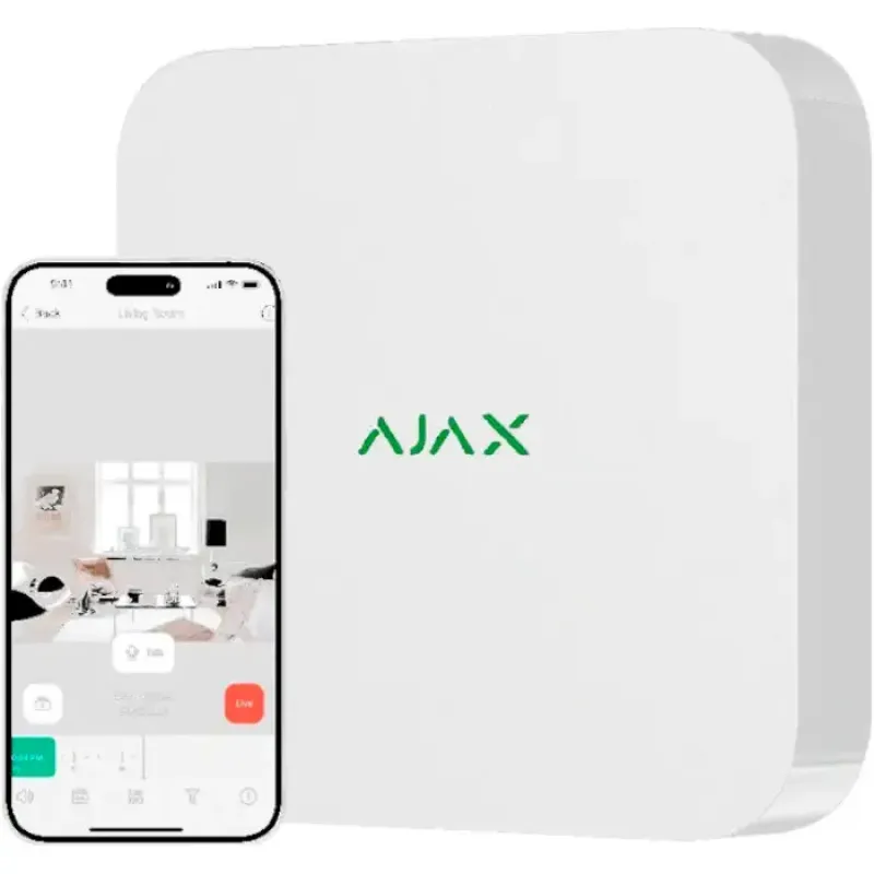 IP-відеореєстратор Ajax NVR (16-ch) White (000034518)