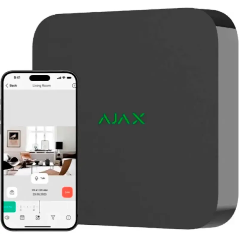 IP-Видеорегистратор Ajax NVR 16 каналів Black (000034517)