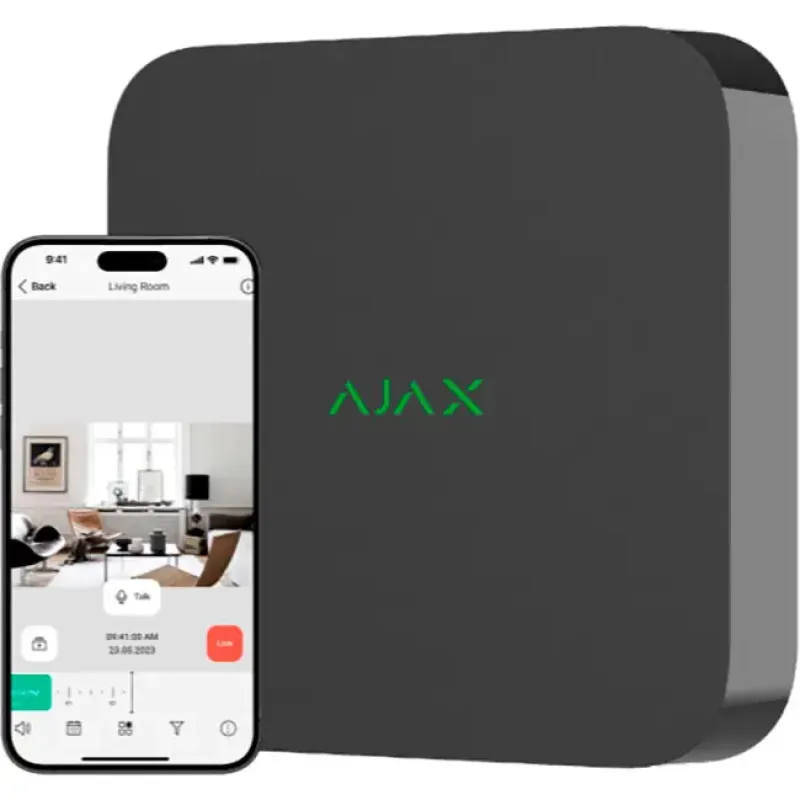 IP-Видеорегистратор Ajax NVR 8к jeweller Чорний (000034515)