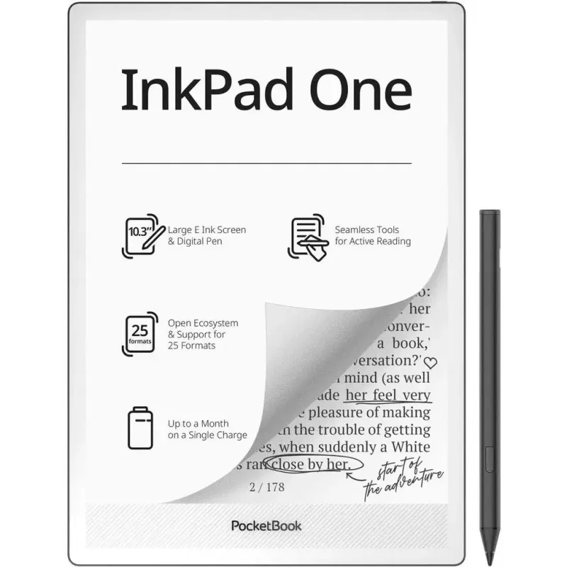 Электронная книга PocketBook InkPad One Matte Black (PB1030-8-WW)