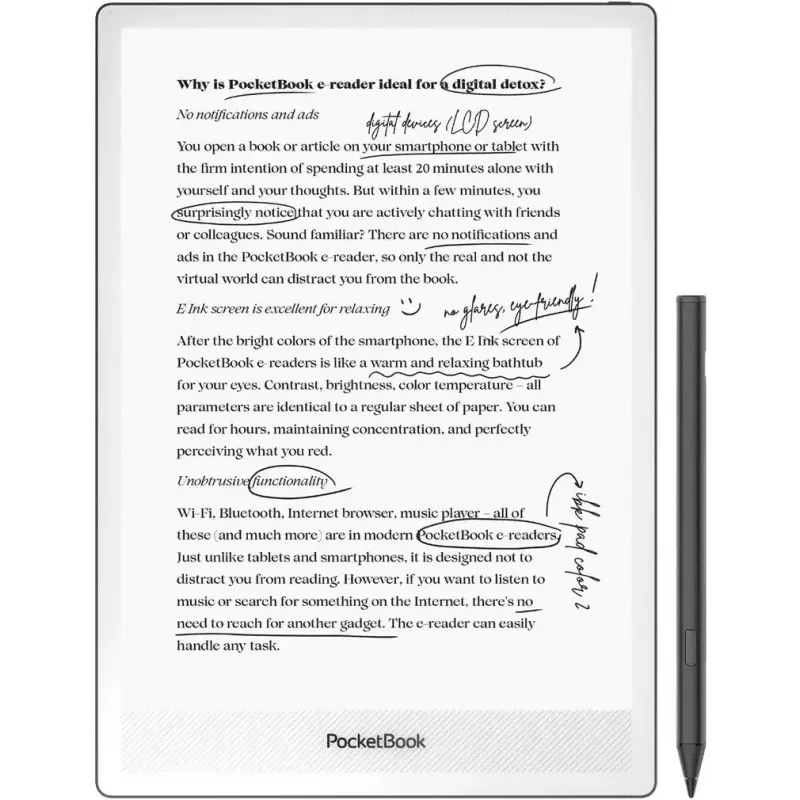 Электронная книга PocketBook InkPad One Matte Black (PB1030-8-WW)