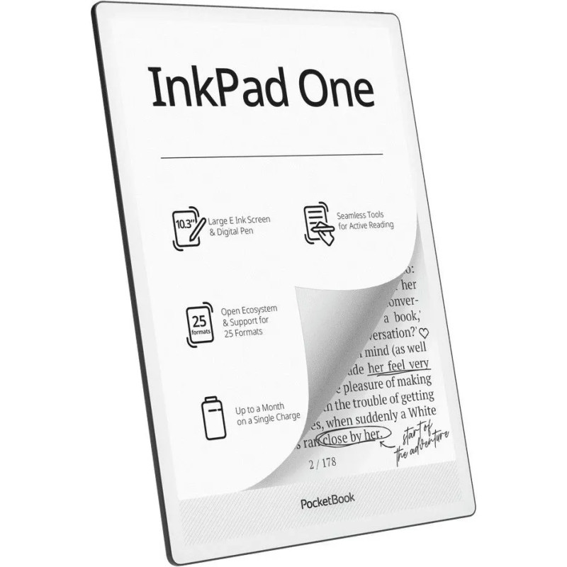 Електронна книга PocketBook InkPad One Matte Black (PB1030-8-WW)