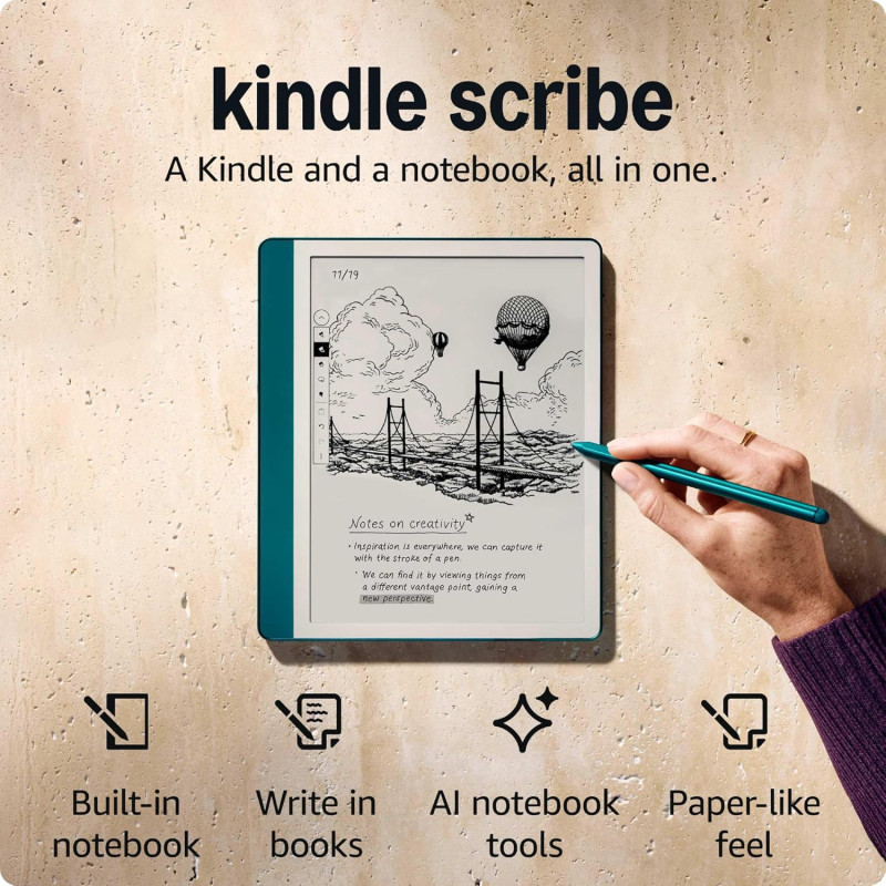 Электронная книга Amazon Kindle Scribe 1st Gen. 2024 64Gb Metallic Jade