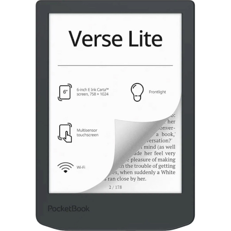 PocketBook 619 Verse Lite Midnight Grey (PB619-T-CIS)