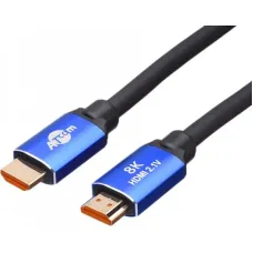 Кабель ATcom HDMI - HDMI V 2.1 (M/M), Real 8K 48Gbps, 10 м, Black/Blue (88810)