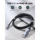 Кабель UGREEN MM142 USB-C to HDMI 1.5m Black (50570)