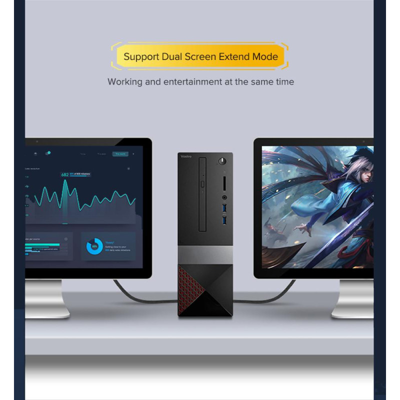 Кабель UGREEN DP112 DisplayPort 1.4 to DisplayPort 1.4 3m Black (60844)