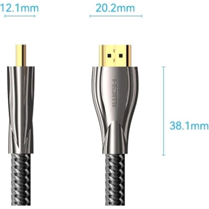 Кабель Vention HDMI to HDMI 8m Black (ALMBK)