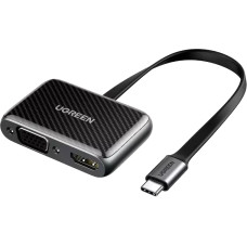 Кабель UGREEN CM303 USB-C to HDMI / VGA Black (70549)